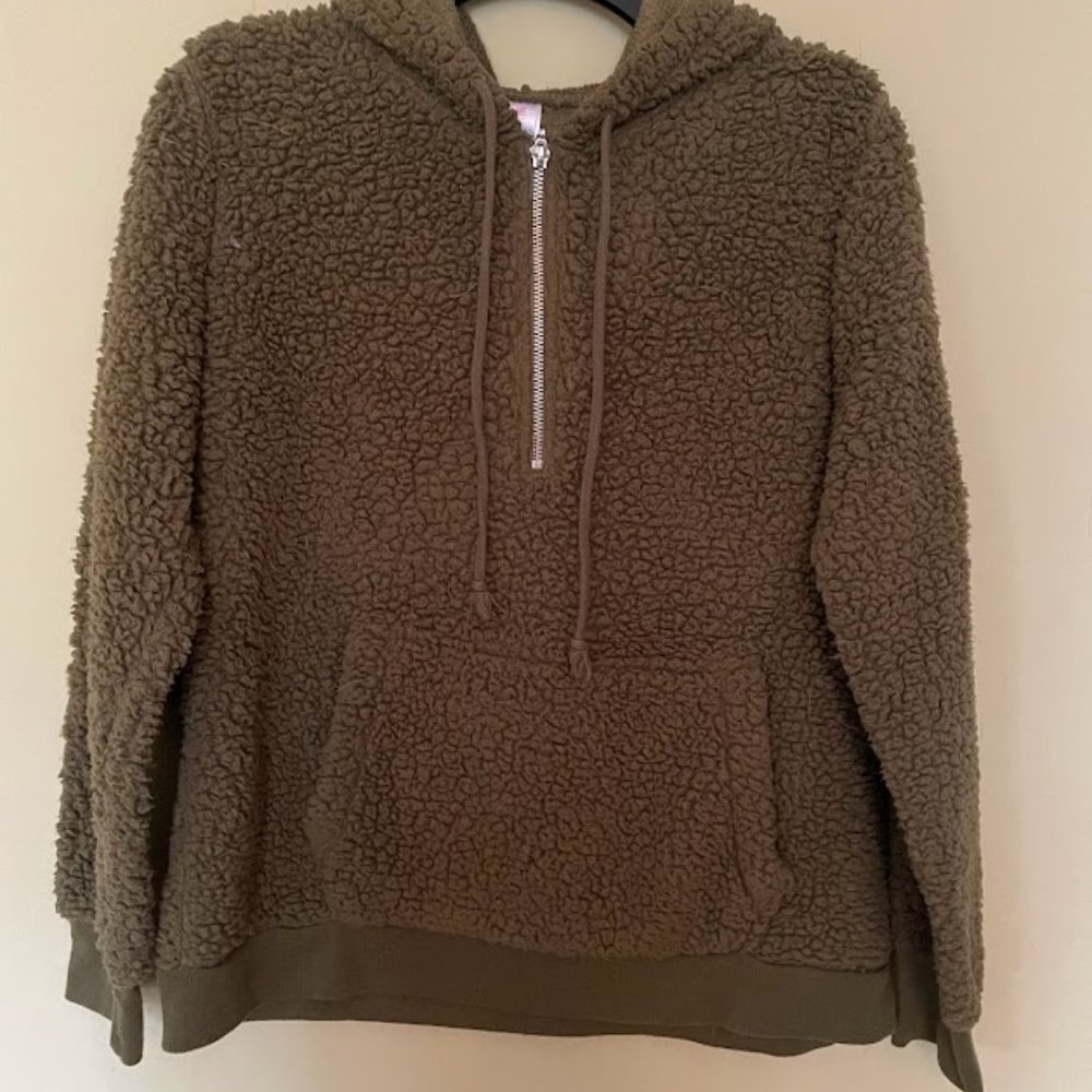Hooded Sherpa Sweatshirt